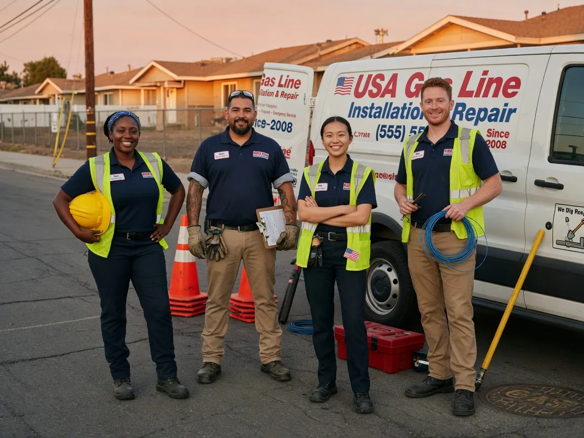 Gas Line Installation company in Rochert, MN